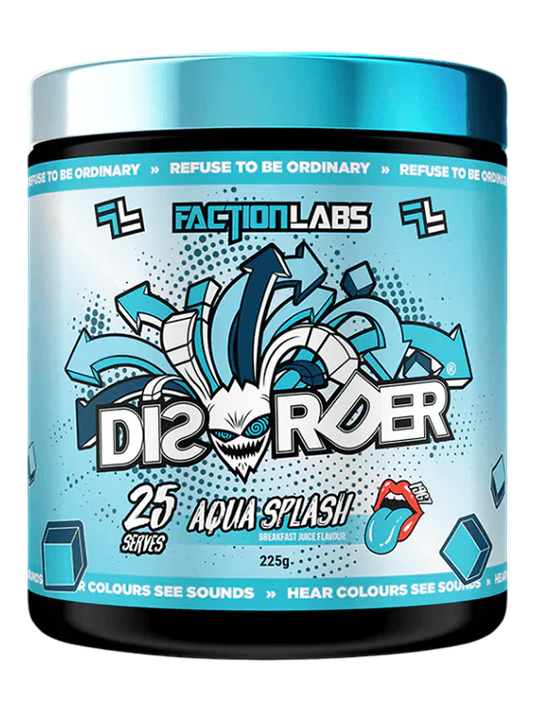 Disorder Aqua Splash Breakfast Juice Flavour 25 or 50 Serves