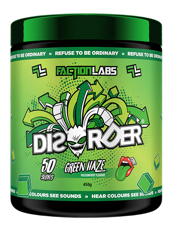 Disorder Green Haze Passionfruit Flavour 25 or 50 Serves