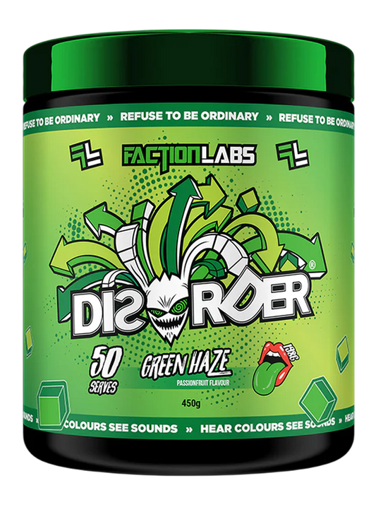 Disorder Green Haze Passionfruit Flavour 25 or 50 Serves