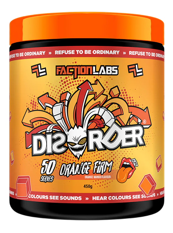 Disorder Orange Firm Orange Mango Flavour 25 or 50 Serves