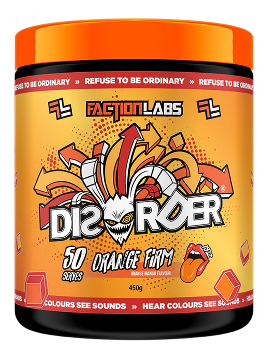 Disorder Orange Firm Orange Mango Flavour 25 or 50 Serves