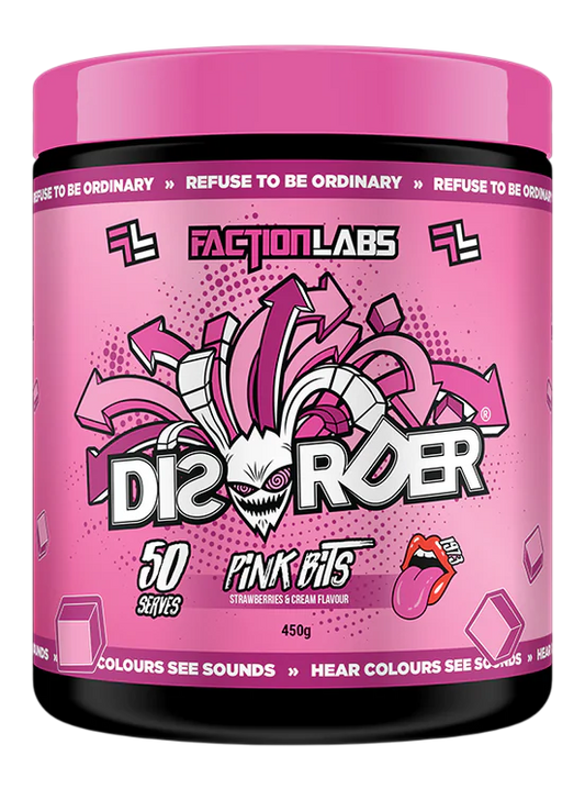 Disorder Pink Bits Strawberry & Cream Flavour 25 or 50 Serves