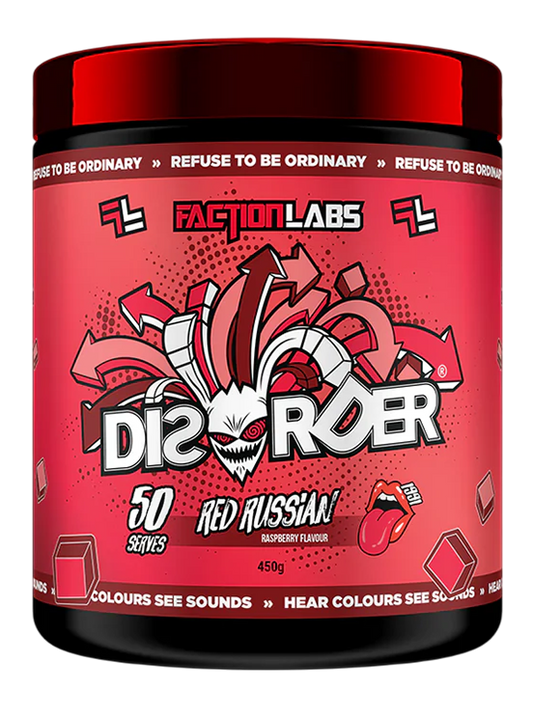 Disorder Red Russian Raspberry Flavour 25 or 50 Serves