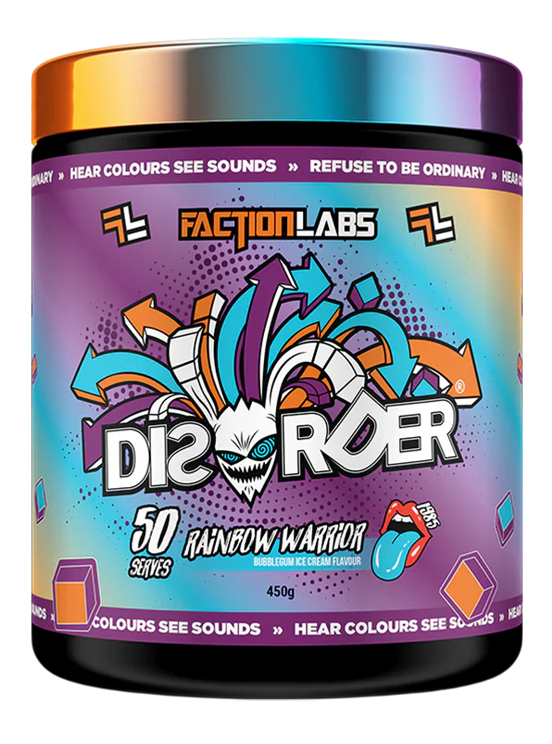 Disorder Rainbow Warrior Bubblegum Ice Cream Flavour 25 or 50 Serves