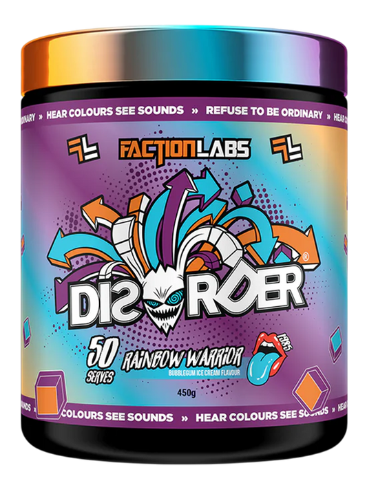 Disorder Rainbow Warrior Bubblegum Ice Cream Flavour 25 or 50 Serves