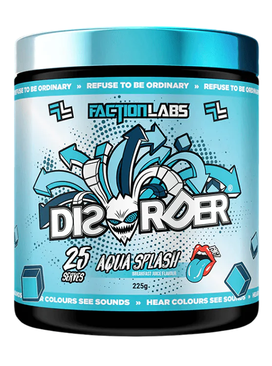 Disorder Aqua Splash Breakfast Juice Flavour 25 or 50 Serves