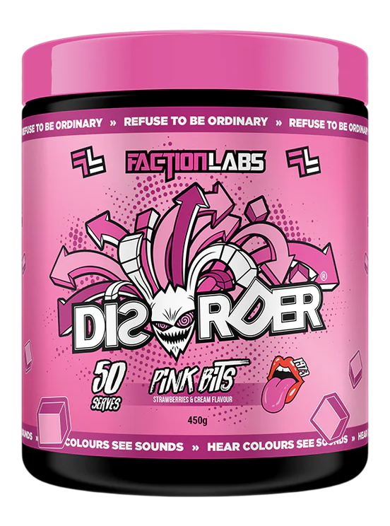 Disorder Pink Bits Strawberry & Cream Flavour 25 or 50 Serves