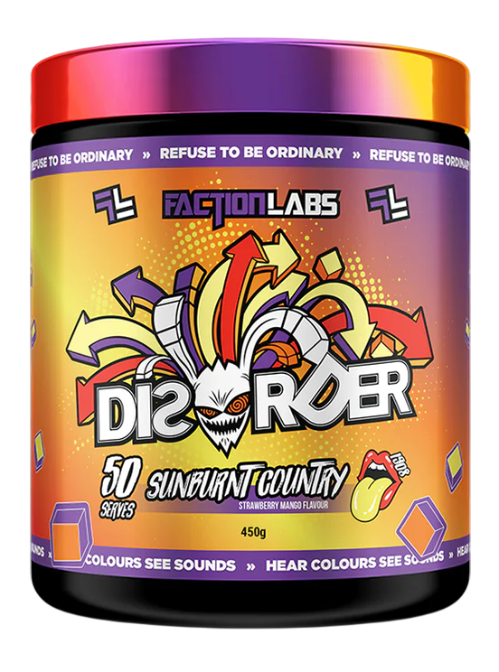 Disorder Sunburnt Country Strawberry Mango Flavour 25 or 50 Serves