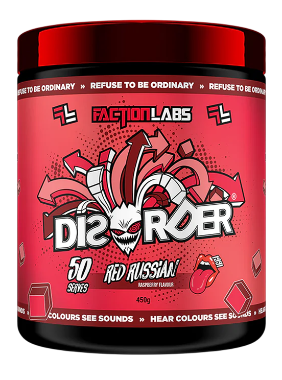 Disorder Red Russian Raspberry Flavour 25 or 50 Serves